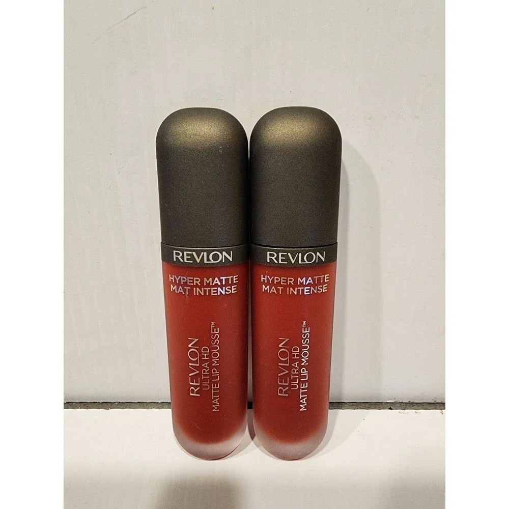 Revlon Ultra HD Lip Mousse Hyper Matte Lipstick  #815 Red Hot  Set of 2 New‎